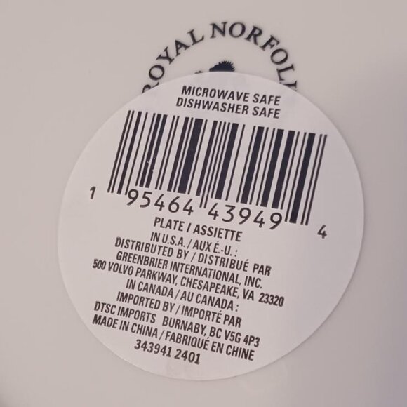 'Bee Themed' Plate, NWT, 7-1/2 inch diameter - Picture 3 of 3